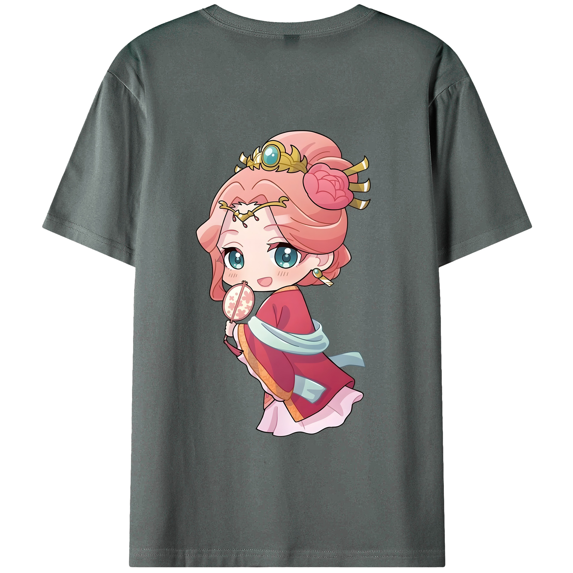 （画像用） 薬屋のひとりごと The Apothecary Diaries 綿100％ メンズ半袖Tシャツ（バックプリント） 通気性